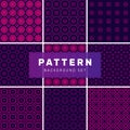 Set of geometric abstract patterns