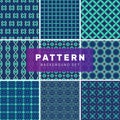 Set of geometric abstract patterns