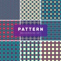 Set of geometric abstract patterns