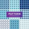 Set of geometric abstract patterns