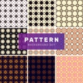 Set of geometric abstract patterns