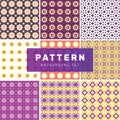 Set of geometric abstract patterns