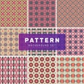 Set of geometric abstract patterns