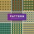 Set of geometric abstract patterns