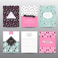 Set of Geometric Brochures and Cards