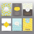 Set of Geometric Brochures and Cards