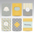 Set of Geometric Brochures and Cards