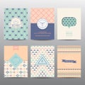 Set of Geometric Brochures and Cards