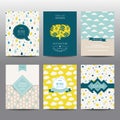 Set of Geometric Brochures and Cards