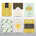 Set of Geometric Brochures and Cards