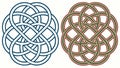 Set of Geometric Celtic Knot Decorative Designs, vector design Generative AI Royalty Free Stock Photo