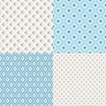 Set of geometric colorful seamless patterns Royalty Free Stock Photo