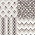 Set of geometric colorful seamless patterns Royalty Free Stock Photo