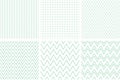 Set of geometric line abstract seamless herringbone and chevron Royalty Free Stock Photo