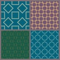 A set of geometric patterns