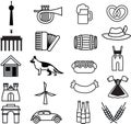 set of germany icons. Vector illustration decorative design