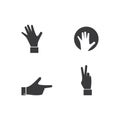 Set of Gesture Hand icon