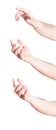 Set of gesturing hands, on white