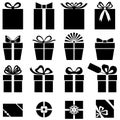 Set of gift icon Royalty Free Stock Photo