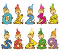Set giraffes with numbers
