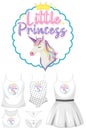 Set of girl outfits Royalty Free Stock Photo