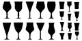 Set glass for alcohol beverage