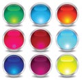 Set of glass buttons