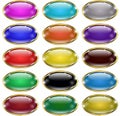 A set of glass buttons Royalty Free Stock Photo