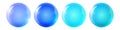 Set with glass colorful balls. Glossy realistic ball, 3D abstract vector illustration highlighted on a white background Royalty Free Stock Photo