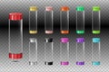Set glass tubes - Vector02 Royalty Free Stock Photo