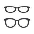 Set of glasses icon isolated flat style design Royalty Free Stock Photo