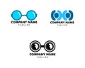 Set of Glasses Vector Logo Design Elements Royalty Free Stock Photo