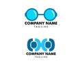 Set of Glasses Vector logo design elements Royalty Free Stock Photo