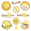 Set of gluten free logos and badges