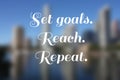 Set goals Royalty Free Stock Photo