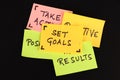 Set Goals concept. Royalty Free Stock Photo