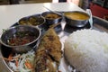 A set of Goan fish curry. A special dish of Goa