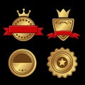 Set of Gold Badges Vintage Award