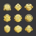 Set of Golden Labels Best Choice Premium Quality