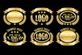 Gold_oval_badge_set