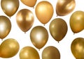 Set of Golden Party Balloons