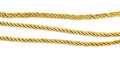 Set of golden silk ropes