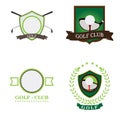 Set of golf emblems