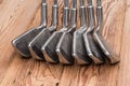 Set of golf irons