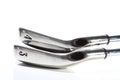 Set of golf irons Royalty Free Stock Photo