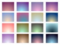 Set Of Gradient Backgrounds. Soft Color. Vector