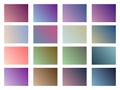 Set of gradient backgrounds. Soft color. Vector