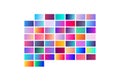 set gradient rectangle vector illustration Royalty Free Stock Photo