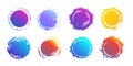 Set of gradient round spots.Grunge Sticker.Banners, Labels and Badges .Vector illustration Royalty Free Stock Photo