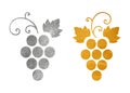 Set of grapes logo.